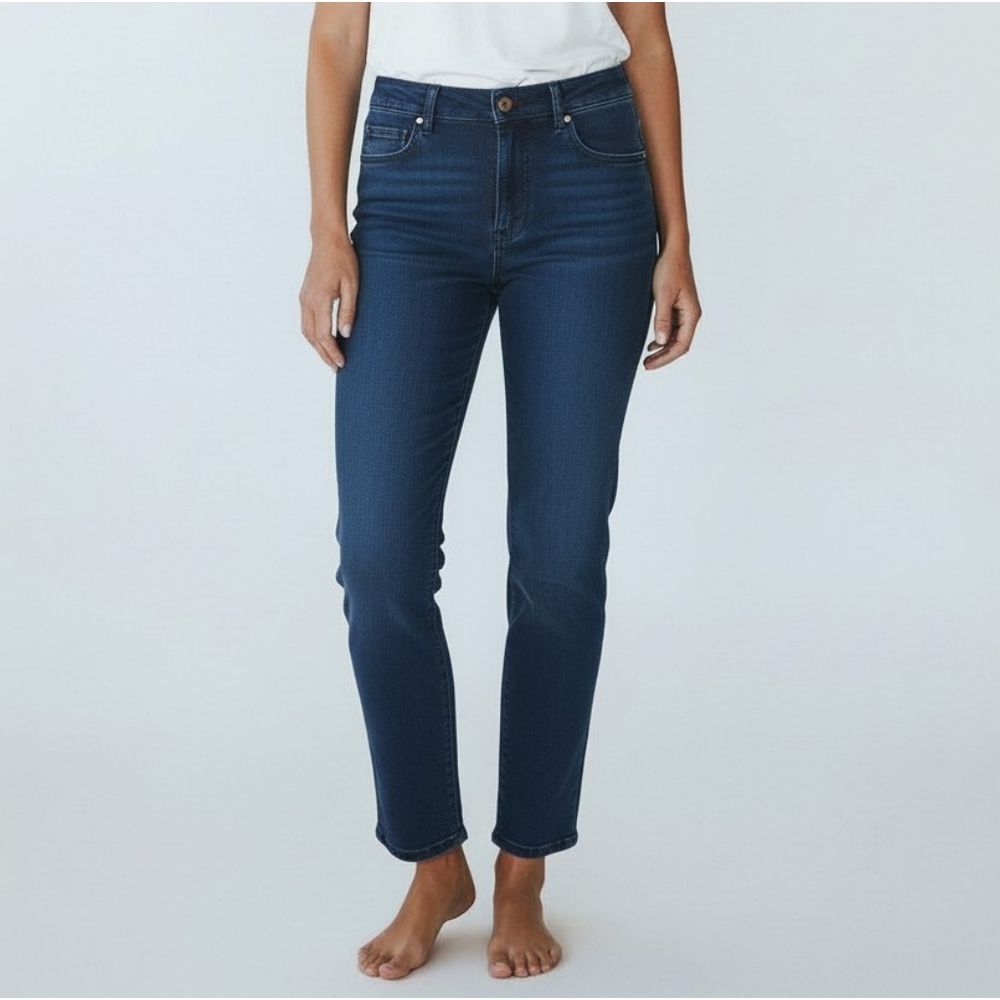 Vintage French Dressing Navy Straight-Leg Jeans